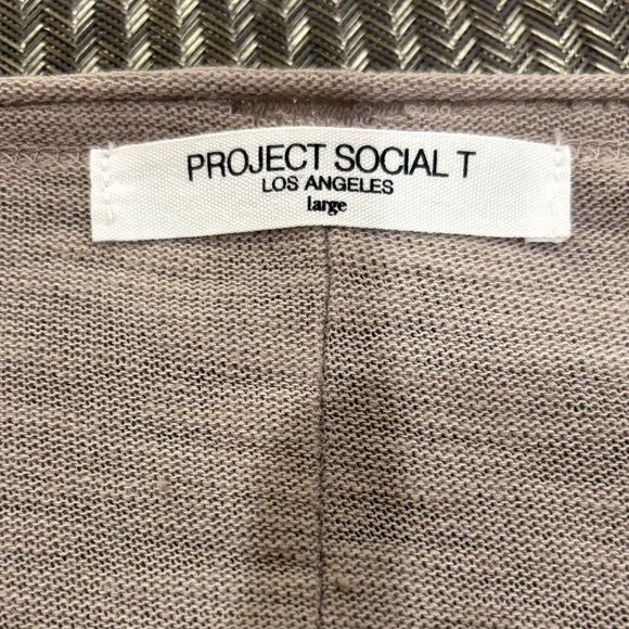 Project Social T soft grey Knit Top - Picture 6 of 7